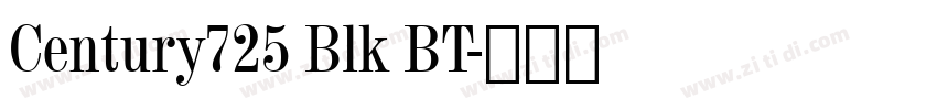 Century725 Blk BT字体转换